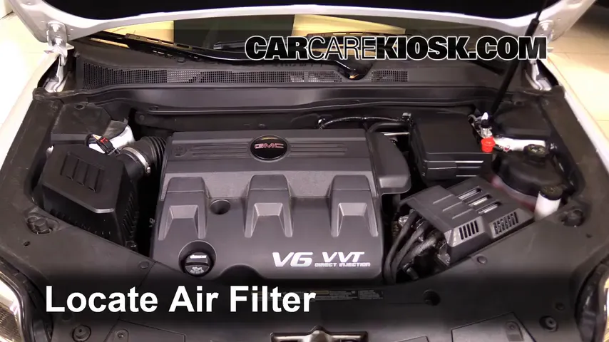 2016 GMC Terrain SLT 3.6L V6 FlexFuel Filtro de aire (motor) Cambio